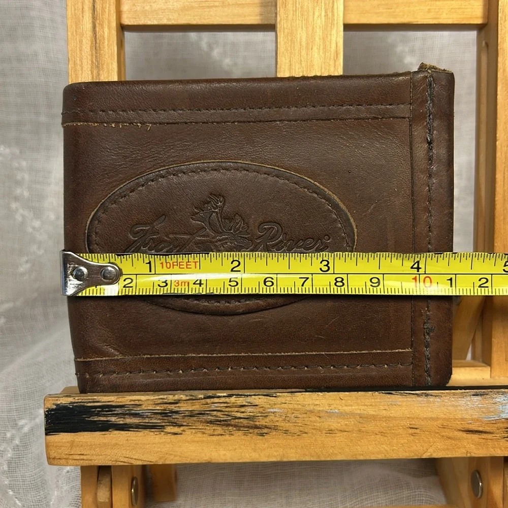 Frost River leather and waxed canvas bifold wallet